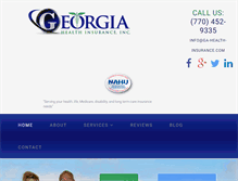 Tablet Screenshot of ga-health-insurance.com